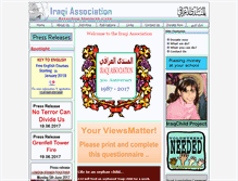 Tablet Screenshot of iraqiassociation.org